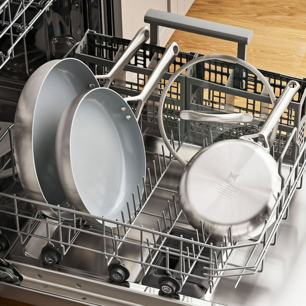 Member's Mark 3-Piece Modern Tri-Ply Fry Pan Set with