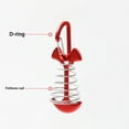 thumbnail image 4 of YAOMOBB Deck Pegs 5 Piece D Buckle Design Fishbone Tent Pegs Quick Release Windproof Compact Size with Spring for Tent Stakes Wind Rope Deck Pegs, 4 of 4