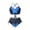 Blue Fire Flame, variant on CHAQLIN Eagle USA Flag White Bikini Set Sexy High Waisted Bottoms Push Up Swimsuits for Women Tummy Control Crisscross Tie Back Bathing Suit Halter Swimsuit Top Ruched Ruffle Tankini Swimwear