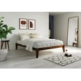 thumbnail image 4 of Bme Queen Size | Chalipa Signature Wooden Bed Frame Without Headboard, Solid Wood, Walnut, 4 of 5