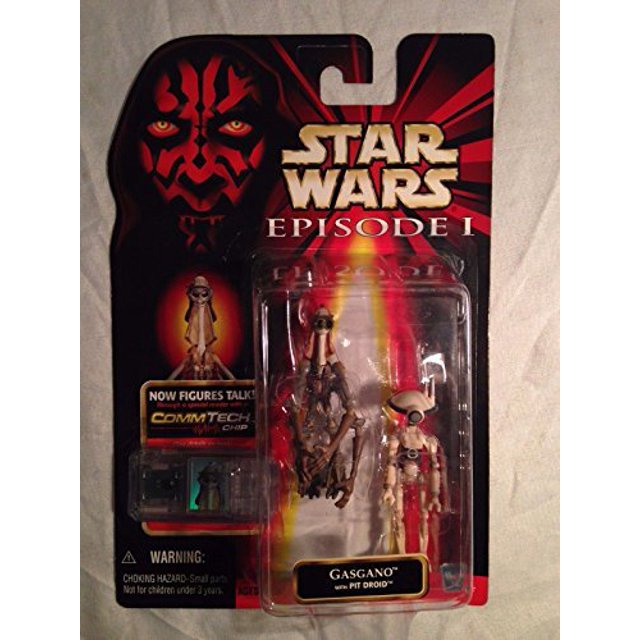 CommTech Star Wars Episodio I Amenaza fantasma Figura de acción Gasgano con Pit Droid CommTech 76281841168
