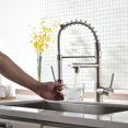 thumbnail image 3 of Kitchen Faucet with Pull Down Sprayer,Brushed Nickel Commercial Kitchen Faucet for Kitchen Sink, 3 of 8