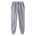 thumbnail image 1 of Pantalones deportivos casuales para hombre, pantalones deportivos con cordón para correr al aire libre, gris, 1 of 5