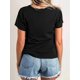 thumbnail image 2 of Women's St. Patrick's Day T-Shirt, Lucky Clover Print, Polyester 95% Spandex 5%, Medium Stretch, Crew Neck, Short Sleeve, Sports Style, All Season Comfort Fit, 2 of 7