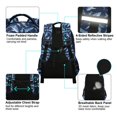 thumbnail image 4 of FORMRS Kids School Backpack Elementary Student Unisex Travel Bookbag with Reflective Stripes, Watercolor Shark Pattern, 4 of 7
