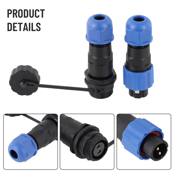 IP68 waterproof aviation plug socket connector SD13 male and female butt joint