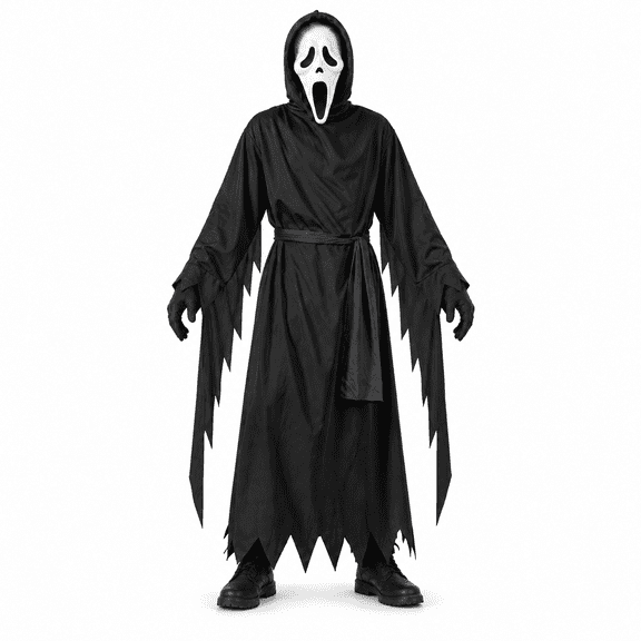 Unisex Halloween Costumes, Hooded Cloak, Cosplay Cloak Horror Robe Costume