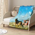 Dog Fallout Blanket for Couch Bed Throw Blanket, Aesthetic Decorative