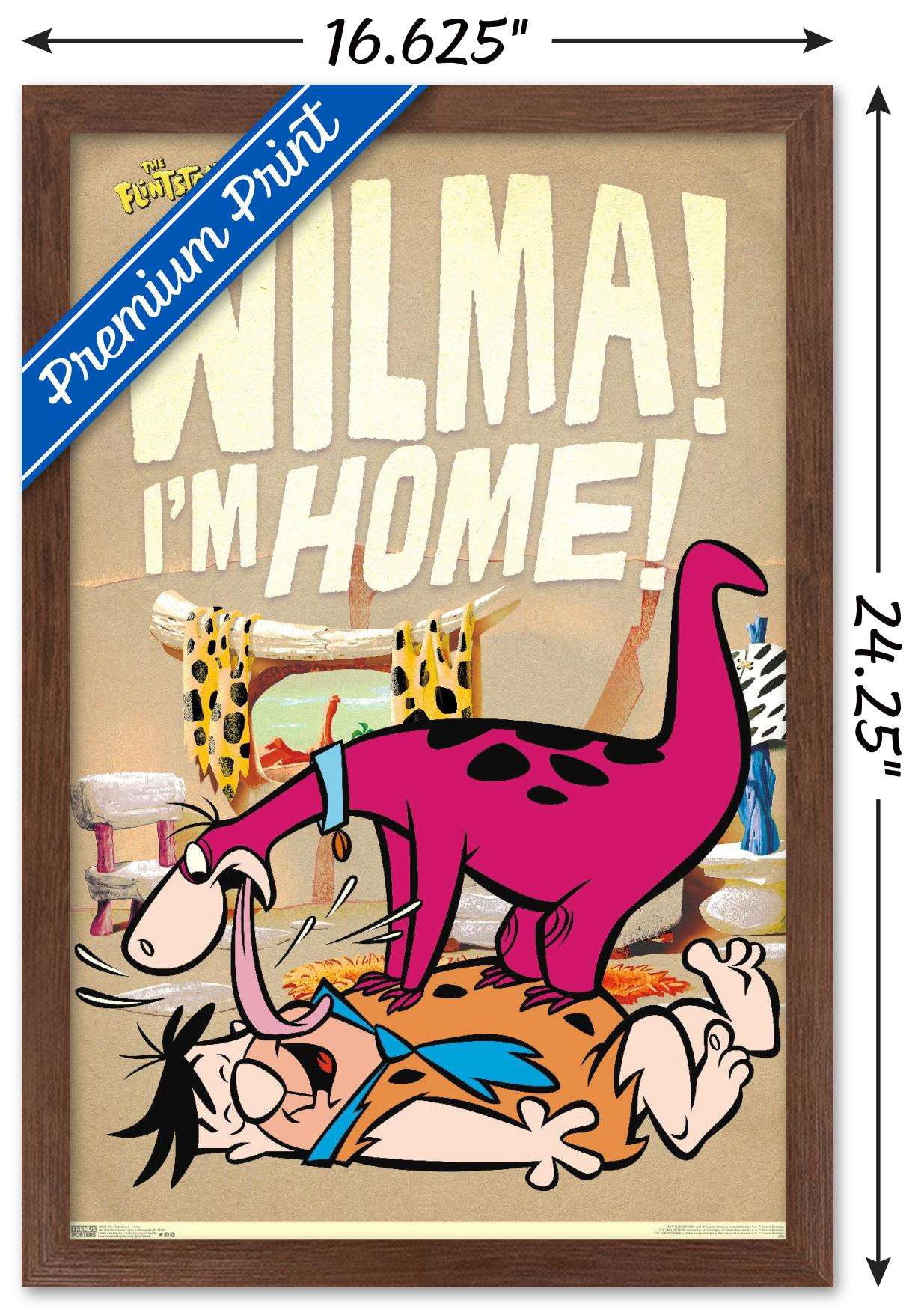The Flintstones - Home Wall Poster, 14.725" x 22.375", Framed