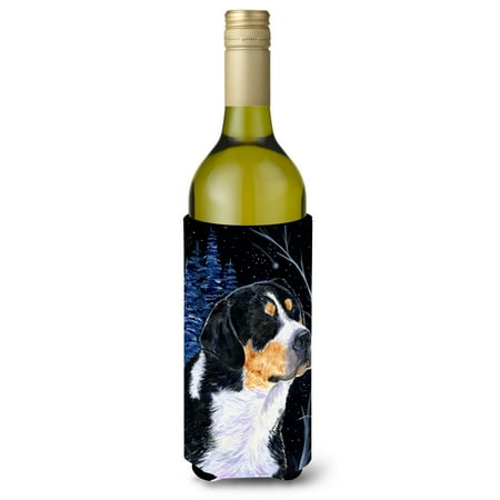 

Caroline s Treasures SS8393LITERK Starry Night Bernese Mountain Dog Wine Bottle Hugger Wine Bottle multicolor