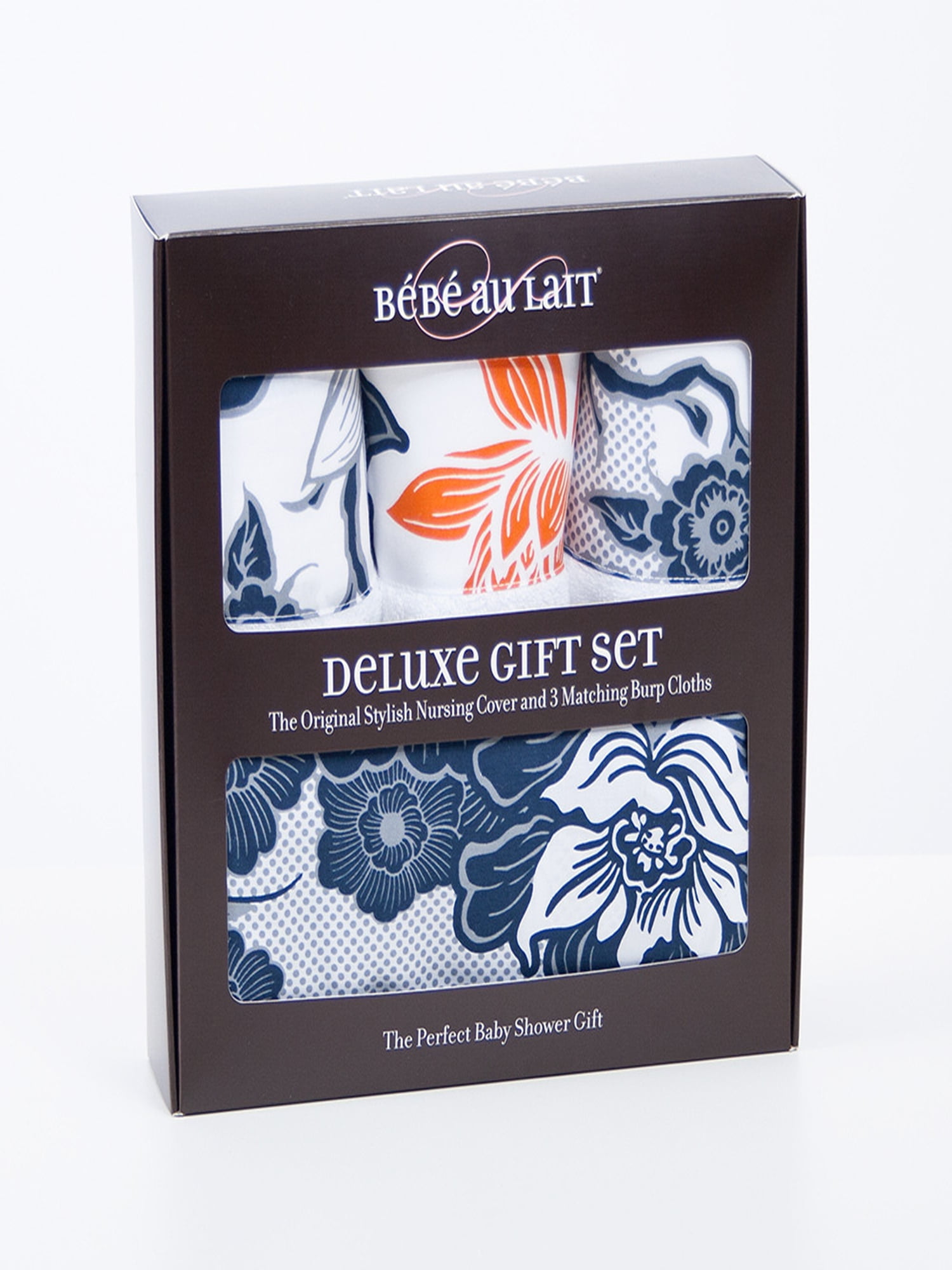Bebe Au Lait Nursing Breastfeeding Essentials Cover & Burp Cloth Gift Set 