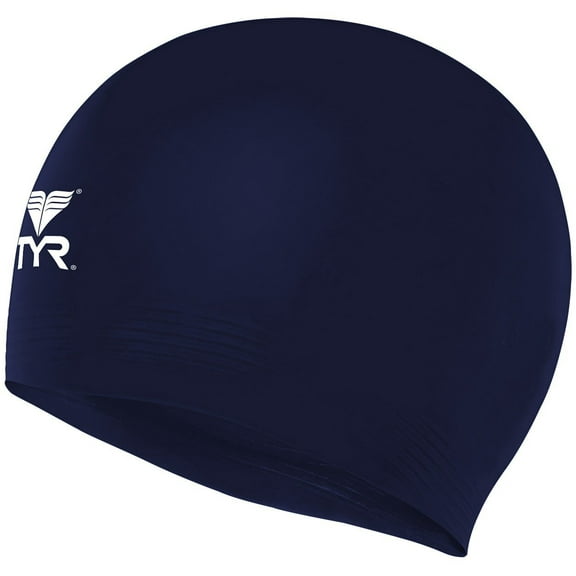 TYR Adult Fit Latex Swim Cap - Royal
