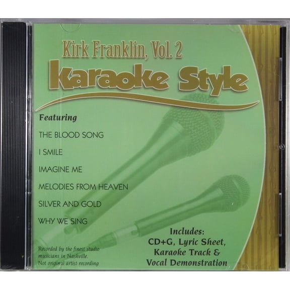 Kirk Franklin Volume 2 Daywind Christian Karaoke Style NEW CD G 6 Songs
