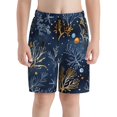 thumbnail image 2 of Cauagu Mystical Underwater Coral Scene Print Swim Trunks for Men,Youth Boys Swim Shorts Compression Liner Beach Shorts Boys' Swimming Shorts 7-20 Years Bathing Suit-X-Large, 2 of 7
