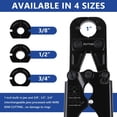 thumbnail image 2 of PEX Crimping Tool Set with Interchangeable Jaws for Copper Rings, 2 of 6