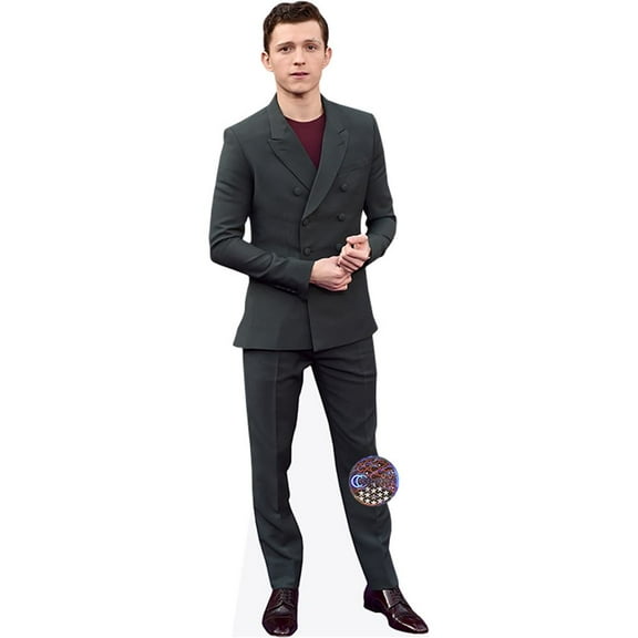Tom Holland (Grey Suit) Mini Cardboard Cutout Standee