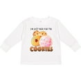 thumbnail image 3 of Inktastic I'm Just Here for the Cookies Boys or Girls Long Sleeve Toddler T-Shirt, 3 of 5