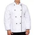 thumbnail image 1 of Filipina De Chef Cocinero Uniforme Unisex Cocina Manga Larga, 1 of 2