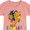 thumbnail image 3 of The Lion King - Scar - Fearless - Toddler & Youth Girls Short Sleeve Graphic T-Shirt, 3 of 5