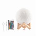 thumbnail image 4 of Lamp - Moon Lamp 15 cm / Night Lamp - Moon Lamp - Adjustable Color Multicolor, 4 of 5