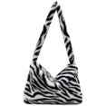thumbnail image 1 of CNKOO Daily Animal Pattern Underarm Bag Plush Lady Shoulder Purse Large Capacity Totes( Brown), 1 of 11