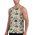 thumbnail image 2 of Bixox Armadillo Pattern Men's Gym Tank Tops Workout Sleeveless T-Shirts Athletic Muscle Tank Training Bodybuilding Shirts,S-4XL, 2 of 7