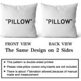 thumbnail image 5 of Hypebeast Room Decor,Off White Inspired Pillow Quotation Decorative Set of 2 Throw Pillow Cover,Sneakerhead Decor,Square Cushion Case for Home Sofa Couch Decoration 20"×20", 5 of 6