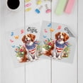 thumbnail image 3 of Brittany Spaniel Celebrates Spring and Enjoys a Happy Easter Cutout Transfer Sticker Brittany Dog Lover Gifts Idea Transparent Decal Art Decor - 02001, 3 of 5