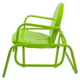 thumbnail image 4 of Northlight Outdoor Retro Metal Tulip Glider Patio Chair, Lime Green, 4 of 5
