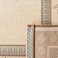 thumbnail image 5 of Safavieh Courtyard Theodore Oriental Indoor/Outdoor Area Rug, Beige/Dark Beige, 5'3" x 7'7", 5 of 9