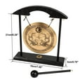 thumbnail image 2 of QTOCIO Home Decor, Zen Art Brass Feng Shui Desktop Gong For Home Office Table Decor Collectible Figurines, 2 of 5