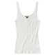 thumbnail image 1 of Camiseta sin Mangas Aeropostale Cuello Henley Acanalado Mujer Blanco Hueso Extra Pequeña, 1 of 2