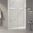 thumbnail image 5 of Glass Shower Door, 56-60"W x 72"H Frameless Sliding Shower Door,5/16" (8mm) Thick SGCC Tempered Clear Glass,Double Side Easy Clean Coat, Brushed Nickel Finished With Buffer, Shower Door, 5 of 10