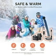 thumbnail image 6 of SAVIOR HEAT Heated Ski Mittens – 3 Heat Levels, Waterproof Windproof, Touchscreen for Skiing, Snowboarding & Winter Outdoor Activities, 6 of 13