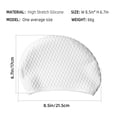 thumbnail image 2 of OMOUBOI Soft Silicone Solid Swim Cap Unisex Bathing Cap Anti-Slip Swim Pool Hat, 2 of 7