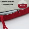 thumbnail image 6 of Dining Room Chair Cushions with Ties - Thick Memory Foam Indoor Seat pad,Dining Room Cushion with Machine Washable Cover [15 X 15 X 2 Inches] - Red, 6 of 7