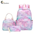 thumbnail image 2 of Nueva mochila de tres piezas 2024, mochila escolar para niñas y niños, mochila escolar primaria con estampado de grafiti estrellado, mochila ligera e impermeable, 2 of 5