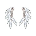 thumbnail image 1 of Fiudx Pendientes de Cristal, Elegantes Joyas con Diseño de Aro, Detalles Únicos de Diamantes de Imitación, Llamativos Accesorios de Moda, Glamour para Bodas y Fiestas, Un Regalo para Sus Momentos Esp, 1 of 2