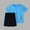 Blue, variant on NAISIBABY Boys Outfit Sets Size 6, Short Sleeve Reflective Strip T-Shirt Sports Shorts Quick-Dry Active Sets 2-Piece Blue(4-12T)