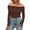 Coffee, variant on Women's Off The Shoulder Long Sleeve Blouse Shirts Tops Slim Fitted Sexy Going Out Nightout Club Party Y2K