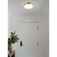 thumbnail image 6 of Kira Home Luna 9" Integrated LED Flush Mount (25W), Low-Profile Gold Ceiling Light, Heavy Frosted Glass Diffuser, 6 of 7