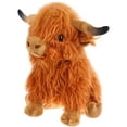 thumbnail image 2 of Highland Cow Plush Stuffed Animal Shaggy 10.62 Inch, 2 of 3