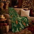 thumbnail image 2 of Autumn Leaves Botanical Pattern, Cozy Friendship Quote Scene, Warm Flannel Blanket for Living Room and Reading Nook, Art Lovers Thanksgiving Gift, Artistic Home Decor, 2 of 7