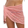thumbnail image 3 of FUTATA Women Swimwear Chiffon Short Beach Sarong Cover Up Swimsuit Wrap Skirt Ruffle Pareo Bikini Swimwear Summer Beach Wrap, 3 of 4