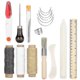 thumbnail image 1 of z 22PCS/Set Leather Sewing Repair Kit for Beginner Leather Sewing Tools Working Craft DIY, 1 of 4