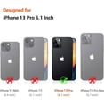 thumbnail image 2 of Cute 3D Love Heart Phone Case for iPhone 13 Pro 6.1 inch with Anti-Fall Lens Cameras Cover Protection Slim Dustproof Protective Cover Aesthetic Design for Women Girls, Black, 2 of 16