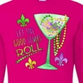 thumbnail image 4 of Inktastic Let the Good Times Roll Mardi Gras Goblet and Beads Long Sleeve T-Shirt, 4 of 5