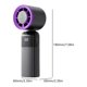 thumbnail image 3 of USB Rechargeable Portable Fan Quiet Handheld Mini Fan 100 Speed Setting Cooling Fan for Travel Office Home Birthday Gift Pink, 3 of 4