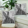 thumbnail image 2 of MKHERT Rabbit Throw Pillowcase Pillow Cover Cushion Couver 18x18 inch, Set of 2, 2 of 2