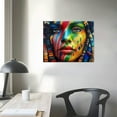thumbnail image 4 of Canvas Eduardo Kobra African Graffiti Wall Home Decor, 4 of 6